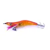 LED Electronic Luminous Squid Jig Night Fishing Wood Shrimp Lure Squid Light Jigs Lures ZZ