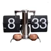 Table Clocks Flip Page Fragrance Digital Display Desk Sweet Wood Office Room Decoration Items Interior Furniture