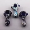 En gros 3 pouces fumer narguilé tabac cuillère tuyau coloré Mini tuyau en verre petits tuyaux à main pour brûleur à mazout Dab Rig Bong