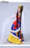 Kostium tańca tybetańskiego Kostium żeńska Tybetańska białe jedwabne rękawy kostium mniejszościowy taniec l1mb#
