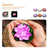 Bougeoirs 6 pièces flottant LED fleur Flotantes Para Agua veilleuse sans flamme florale fausses fleurs