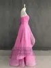 Sevintage Hot Pink Ruffles Prom Dres Sweetheart Pleated Strapl golvlängd Formell Evening Dr Women Special Party Gowns K9lc#