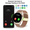 Wristwatches 2024 NFC Smart Watch Women 390*390 Screen GPS Movement Track Sport Watches Women Magnetic Charging Bluetooth Call ECG Smartwatch 24329