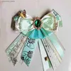 Bow Ties Original Lolita Ribbon Bow Womens High Luxury Brooch Cosplay Cosplay Set Set Set Shirt Twice Accessories High End Gift Y240329