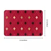 Tapis rouge or et noir diamant français paillasson tapis tapis tapis de bain anti-dérapant entrée cuisine chambre lavable poussière