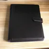 Foldery biznesowe Organizator Mulfifunction Design A4 Skórzanie 4 Notebook wiążący pierścień z kalkulatorem i papierowymi torbami 240329