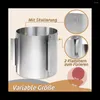 Storage Bags Adjustable Cake Ring High 20 Cm - Stainless Steel Baking Mould For Easy Preparation
