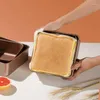Moldes de cozimento Molde de bolo quadrado de ouro espessamento antiaderente bandeja antiga panelas profundas molde de pão de churrasco