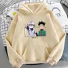 hxh Dames Heren Hoodies Baka Killua Japan Anime Plus Size Sweatshirt Hunter X Hunter G Gedrukt Capuchon Unisex Unisex Streetwear S61K #