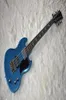 Factory Metal Blue Electric Bass gitara z 8 StringsBlack PickGuardChrome Hardwarehigh QualityCan będzie dostosowywany 2076338