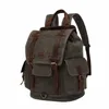 men Canvas Backpack Large Capacity School Bag For Teenager Outdoor Travel Climbing Bagpack Laptop Sling Shoulder Rucksack JYC274 h3oZ#