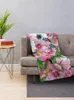 Filtar boho blommor mönster kasta filt dekorativ säng