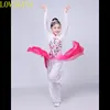 Kinesiska Hanfu New Children's Classical Stage S Paraply Dance Ethnic Girls Yangko Clothing Fan Dance 86OQ#