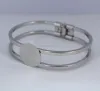 Bracelets Paramètres de base de bracelet en bracelet à la boucle plate avec pavé de colle de colle sur le bracelet ouvert bracelet Bracelet Sier plaqué 15 mm 18 mm