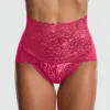 Vrouwen slipjes vrouwelijk plus size hoge taille uit holle kant kan kant sexy ondergoed lingerie -briefs onderbroek butt lift intimates kleding