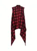 Camisa feminina plus size, listrado xadrez exterior Fi Persality Street Style Top Cardigan XL-5XL z4m3 #