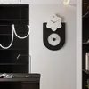 Relógios de parede Interior de madeira Minimalista Estilo Chinês Criativo Silencioso Relógio Moderno Luxo Horloge Murale Decoração de Casa