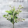 Fiori decorativi Natale artificiale oliva frutta ramo di fagioli ghirlanda fai da te albero di Natale decorazione bacca fiore di simulazione casa matrimonio pianta parete