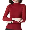 Women's Blouses Solid Color Long Sleeves Top Mock Turtleneck Base Layer Shirt Slim Fit Thermal Undershirt For Autumn/winter Ladies