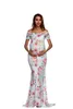 POシュートの妊娠中のドレスの女性の女性の夏のプリント妊娠服のためのパーティードレスセクシーなマタニティ