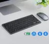 Ensemble clavier et souris Bluetooth, Kit clavier et souris rechargeables sans fil ultra fins pour tablettes universelles, smartphones, ordinateurs 5267783