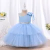 Pretty Blue Green Pink Yellow Girl's Birthday/Party Dresses Girl's Pageant Dresses Flower Girl Dresses Girls Everyday Skirts Kids' Wear SZ 2-10 D330265