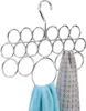 Metal Loop Scarf Hanger, No Snag Closet Organization Storage Holder for Scarves, Men's Ties, Women's Shawls, Pashminas, Belts, Accessories, Clothes