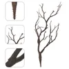 Flores decorativas 4 PCs Faux Antler Accessories Decorações de Natal Tree Diy Tree Banding Ramificações de caule artificial Decores de plástico