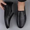 Casual Shoes Men's Genuine Leather Lace Up Classic Business Fashion Comfort Formal Wedding Men Office Party