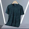 T-shirt da uomo T-shirt sportiva Quick Dry GYM T-shirt moda extra large 7XL Camo T-shirt estiva a maniche corte in bianco e nero 2024 J240330