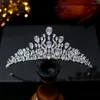 Hair Clips Classic European Royal Crown Wedding Accessories Bride Tiaras Water Droplets Zircon Crystals Crowns Headdress