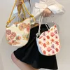 sunfr Oil Painting Women's Saddle Underarm Bag 2023 Summer Ladies Pu Shoulder Crossbody Bags Elegant Chic Handbag E9Va#