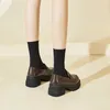 Japonia w stylu dziewczyny lolita jk butów mokasyna kobiety studenci pu skórzane buty buty 240320