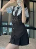 Japońskie Kawaii JK School Girl Mundur Women Korean Fi Cute Cheerleader Mundform 2023 Autumn Mini Kamizel i plisowana koszula U2OB#