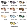 Sunglasses Retro oversized sunglasses for womens fashion brand large frame sunglasses for women candy color Ins style aviation Oculos De Sol J240330