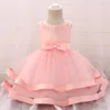 Meninas vestidos menina 2022 traje de bebê nascido vestido flor princesa roupas fofo primeira comunhão batismo vestido roupas entrega gota dhvgf