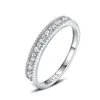 Ringen 925 Sterling Sier Solid Eternity Row Ring Eenvoudige Zirkonia Voor Vrouwen Originele Stapelbare Band Sieraden Gift7085483 Drop Deli Dhb6S