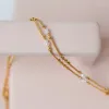 Chaînes Vintage Gold Couleur Simated-Perle Colliers Colliers Femmes Party Collier Perle Ronde Paillettes Collier Bijoux De Mode Drop Livraison Otw4x