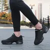 Dansskor kvinnor fyrkantiga sneakers andningsbara män tyg svart mjuk sulad jazz aerob träning unisex modern dansare