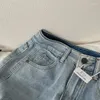 Women's Jeans Summer Versatile Hole For Women 2024 Fashion High Waisted Slimming Straight Wide Leg Pants Loose Denim