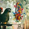 Otros suministros de aves coloridos sisal sisal masticación juguetes de alimentación de alimentación accesorios para loros de jaula de pájaros pájaros de madera