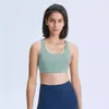 Ll cross-back yoga topp kvinnor energi bh fitness snabb torkning sport gröda naken känsla kvinnliga sportkläder underkläder för sommaren