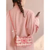 spring/summer 2023 New Rhombic Cherry Underarm Bag Sweet Girl Women French Minority Design Shoulder Bag Small Cute Menger x1VS#