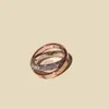 Vintage two tone designer ring jewelry luxury plated gold jewelry designer rings for woman new high quality classic style jewelry fashion lady ring gift zh206 E4