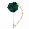 Burdy Boutnieres Wedding Accories Groom Corsage Lapel Pins Ribb Rose Fr Women Butthole Brooch Mariage Prom Decor L3t7＃