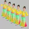 New Children's Yangko Costumes Folkdansdräkter Klassiska fandans för Girls Yellow Natial Dance Costume B9i6#