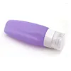 Storage Bottles 90ml Silicone Travel Empty Refillable Bottle Dispenser Shampoo Liquid Cosmetics Squeeze Containers