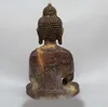 Dekorativa figurer 15 "China Tibet Buddhism Bronze Gild 8 Treasure Shakyamuni Amitabha Buddha Statu