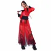 2024 Ropa de baile de jazz rojo para mujeres Estilo chino Traje de escenario Discoteca DJ Cantante Gogo Bailarina Traje de rendimiento Rave L12505 L6Ip #