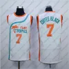 Vintage 33 Jackie Moon Jersey Hommes Flint Tropics Semi Pro Film Basketball Maillots 7 Café Noir 11 Ed Monix Uniforme Sport Vert Blanc